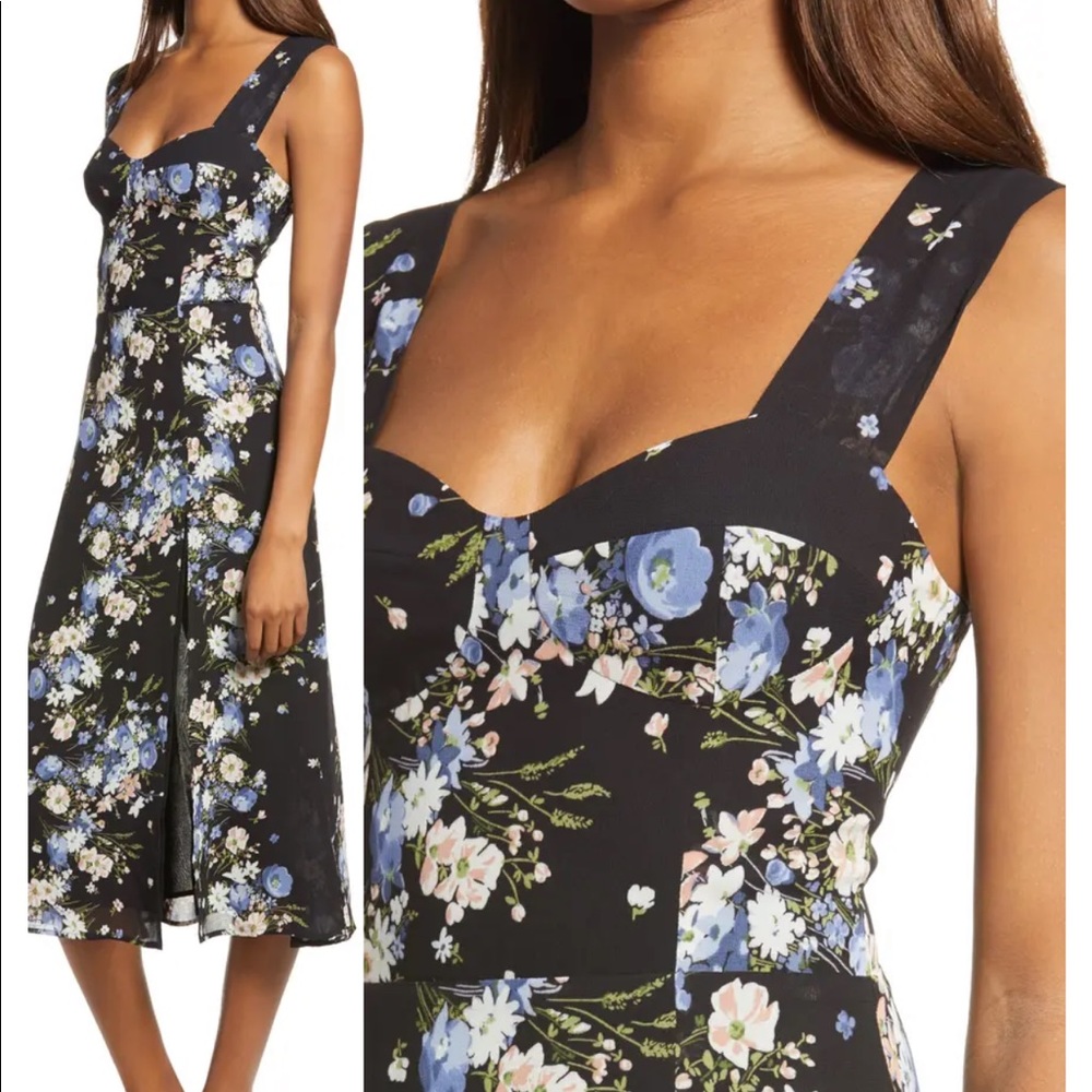 NWT Reformation Fulton Floral Sleeveless Dress